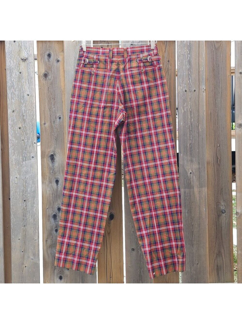 Harry Rosen Plaid Dress Pants Made in Japan 28" x 30" w-73cm - Picture 6 of 8